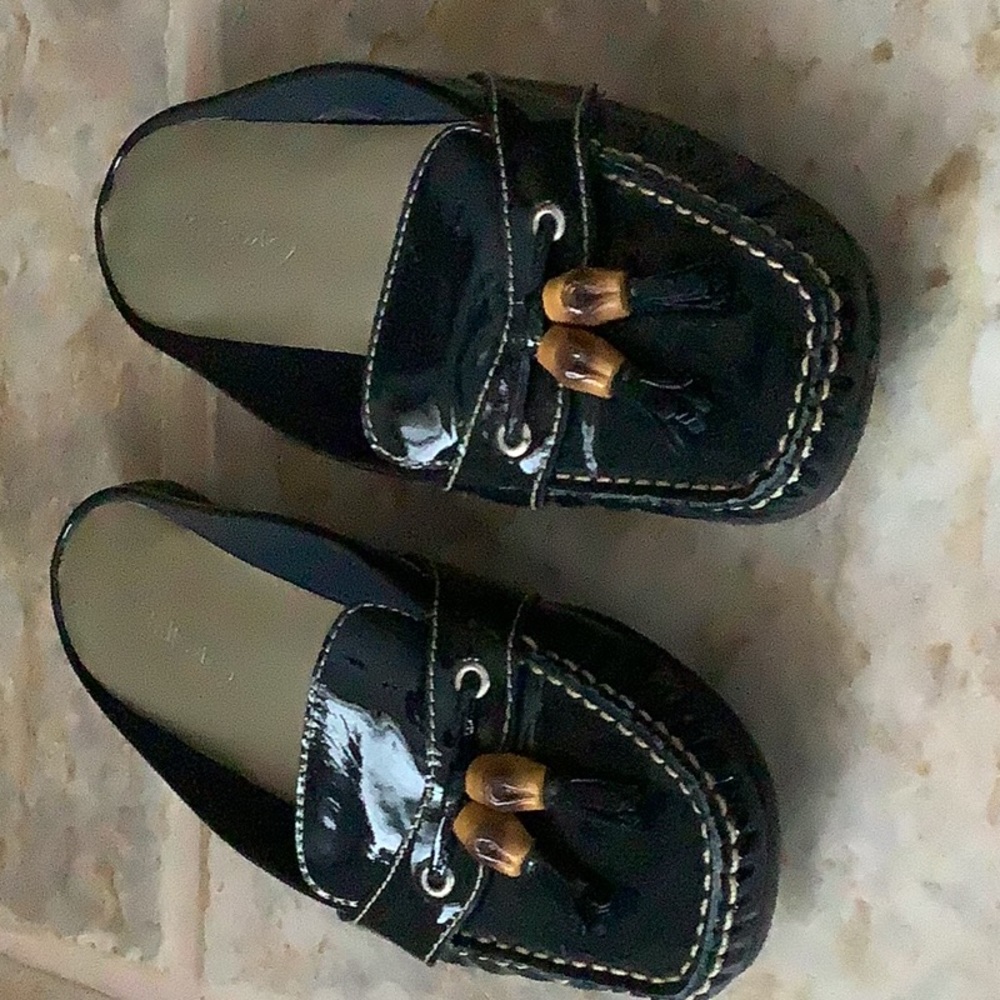 Talbots blank patent leather slip